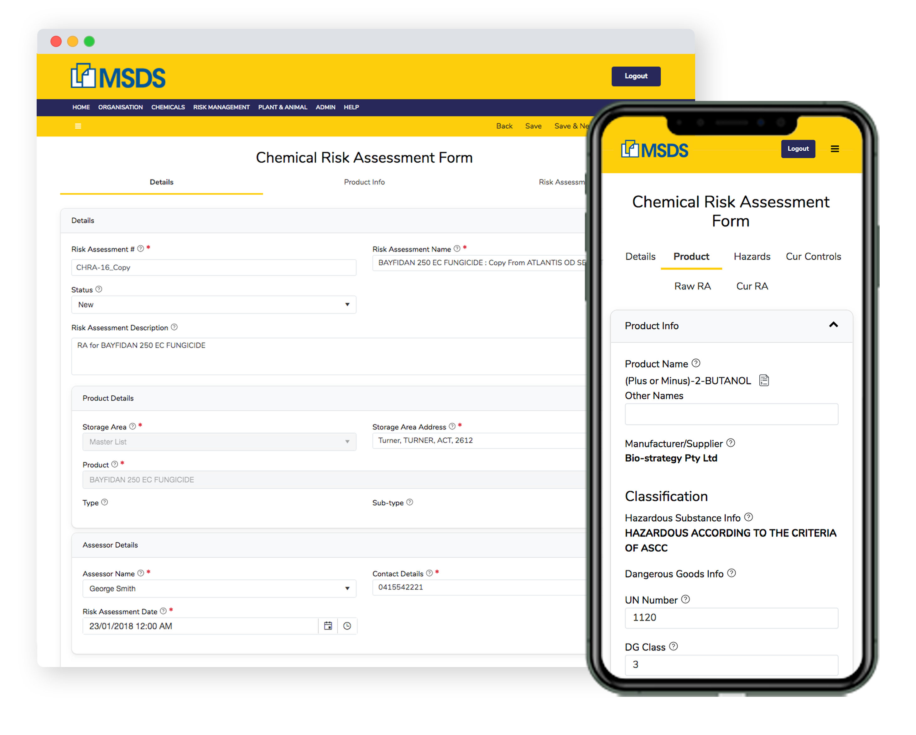 MSDS.COM.AU Chemical Management System